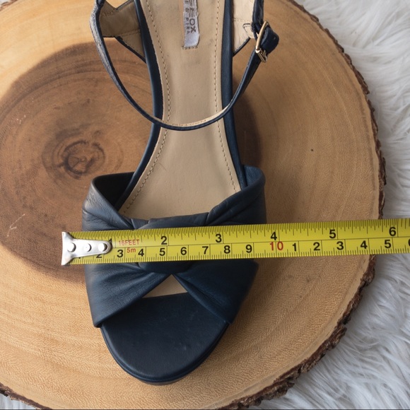 GEOX Respira Roxy Wedge Women's Blue Leather - Picture 12 of 13